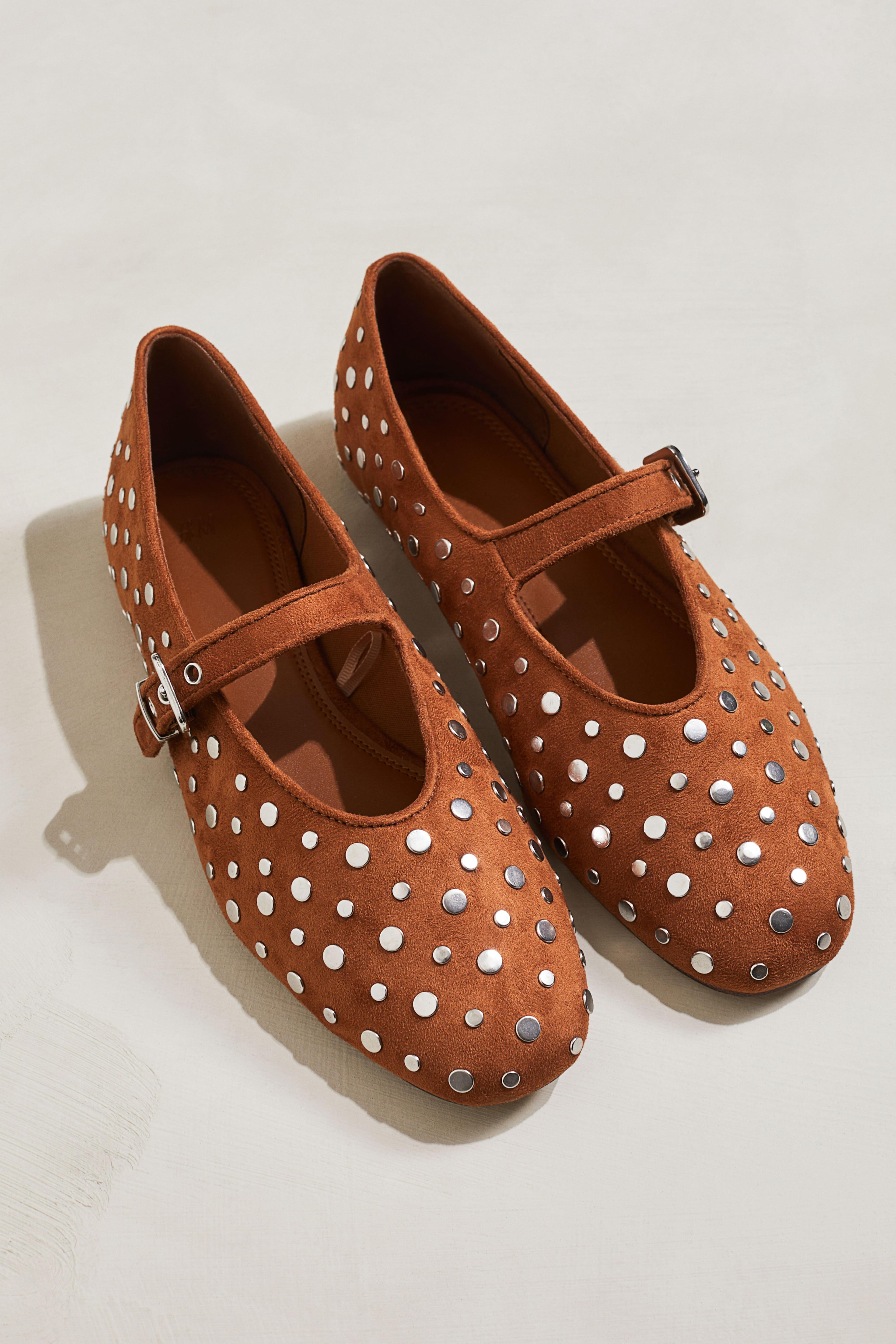 Studded Mary Jane Ballet Flats Product Image