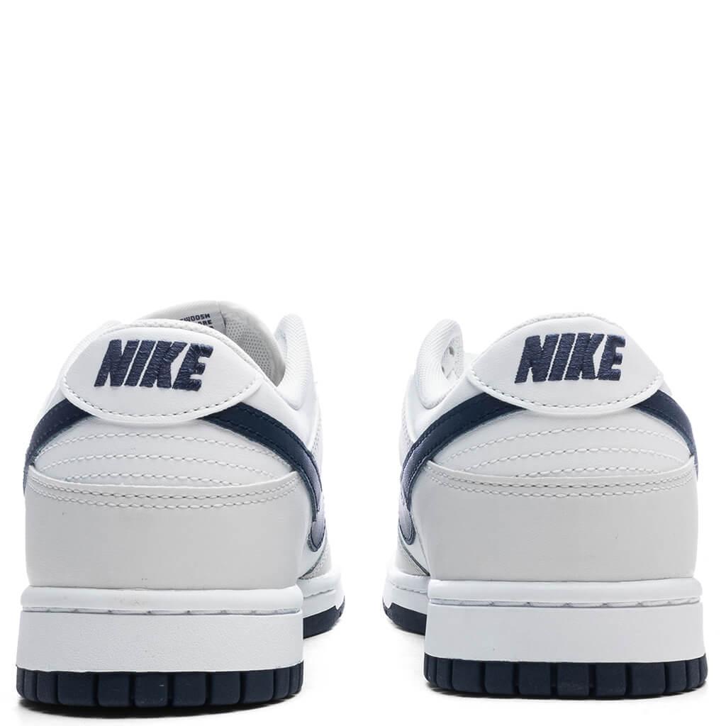 Dunk Low Retro - Summit White/Midnight Navy/Platinum Tint Male Product Image