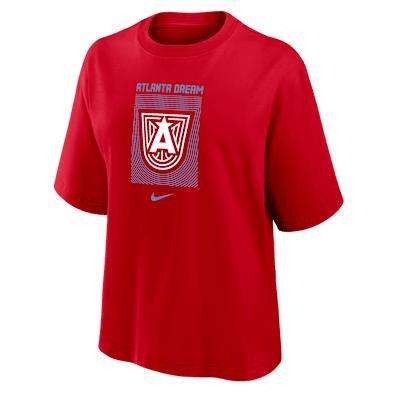 Atlanta Dream Nike Womens WNBA Boxy T-Shirt | W11122WATL-RED Product Image