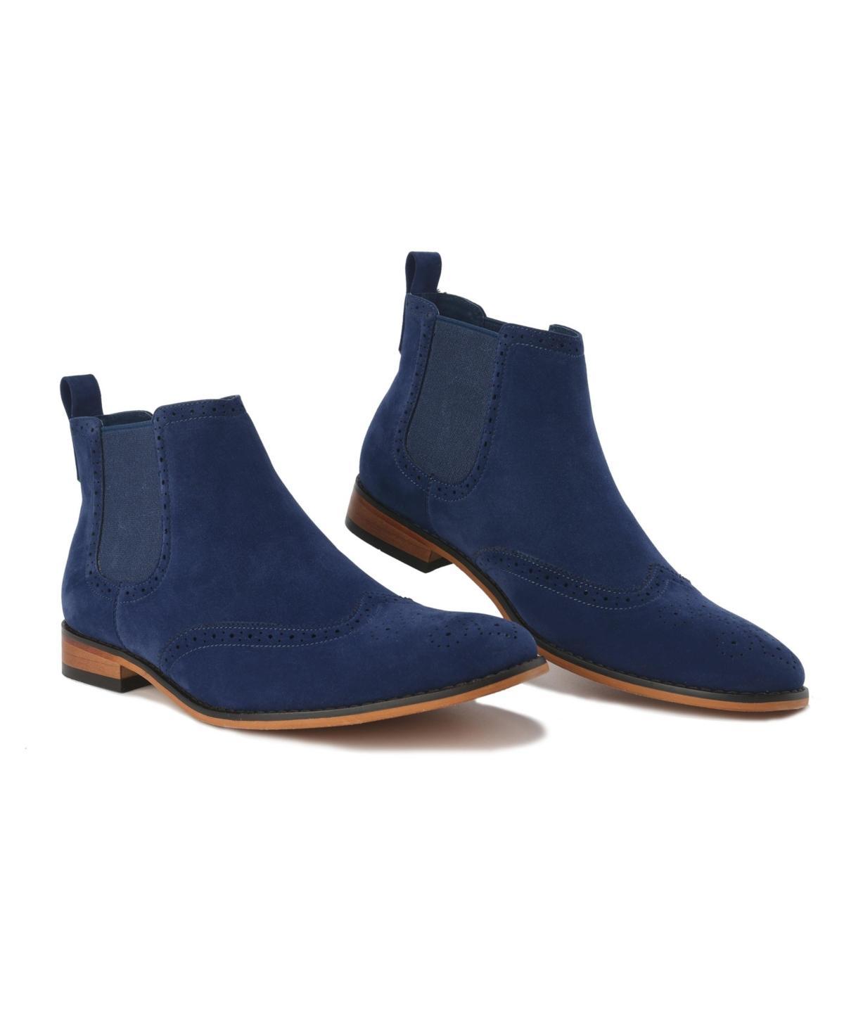 Gino Vitale Mens Slip On Wing Tip Chelsea Boots Product Image