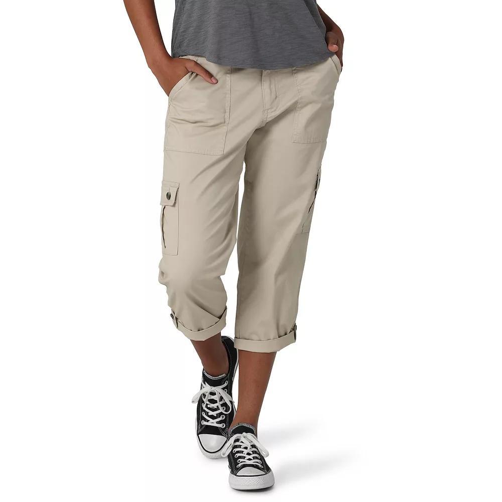 Women's Lee® Flex-To-Go Cargo Capri Pants, Size: 4, Pioner Beige Product Image