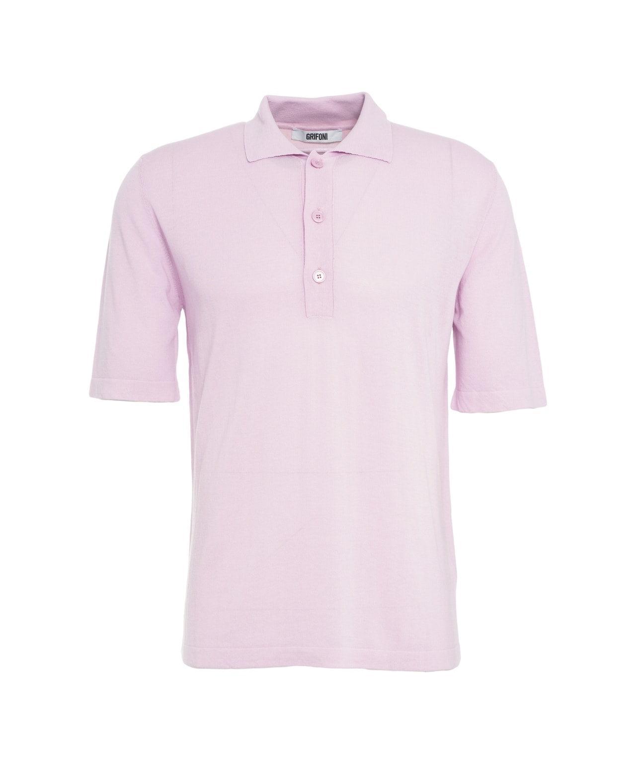 Knit polo shirt Product Image