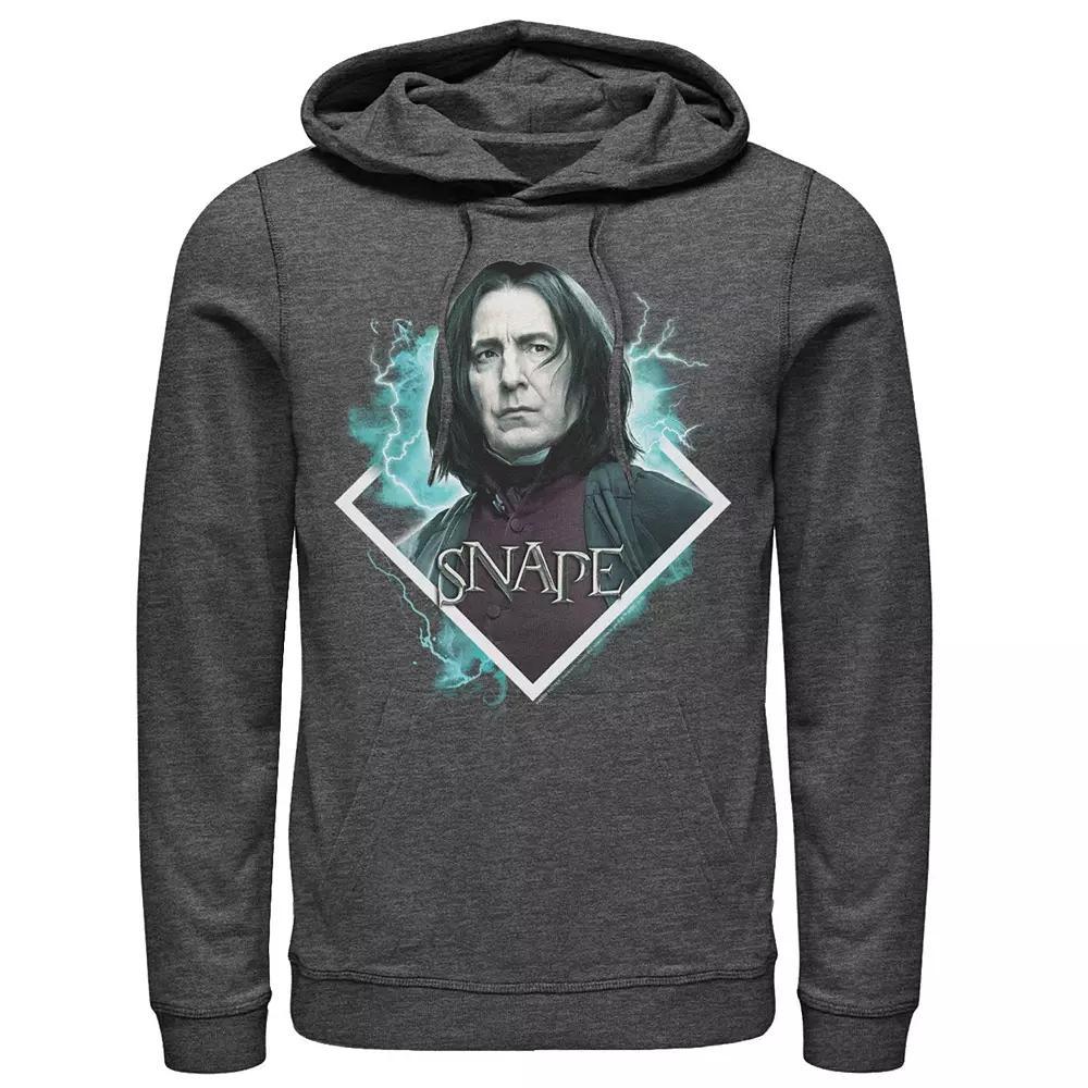 Mens Harry Potter Snape Blue Lightning Character Portrait Graphic Pullover Hoodie Product Image