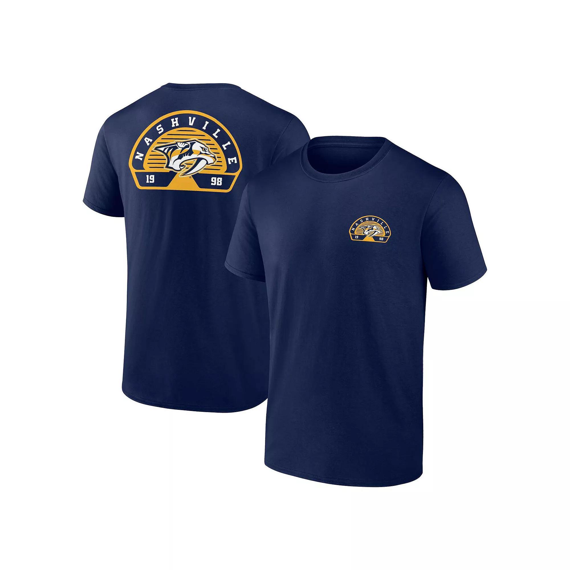 Men's Fanatics Navy Nashville Predators Valor T-Shirt, Size: XL, Pdt Blue Product Image