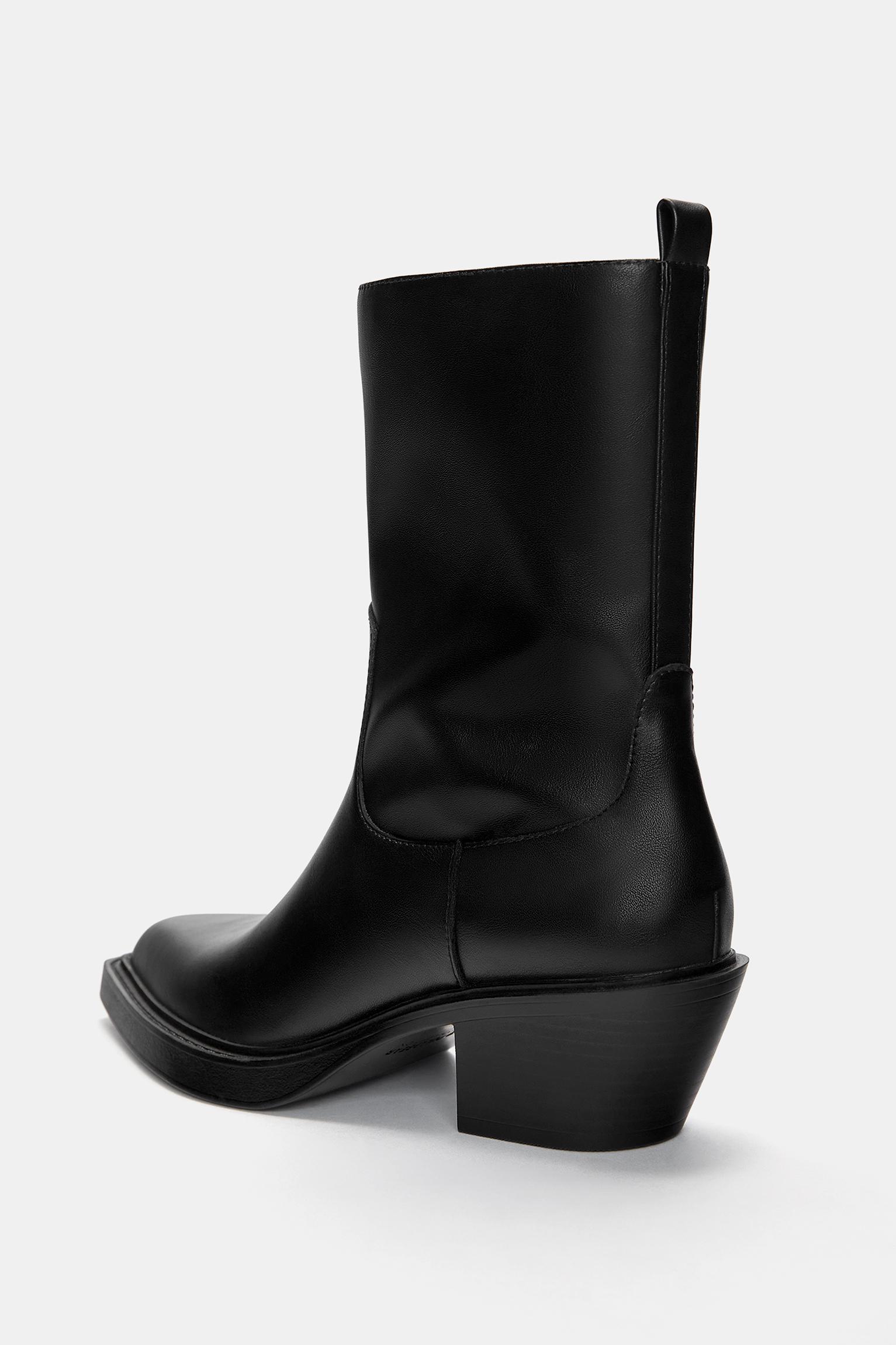 Cowboy high-heel ankle boots Product Image