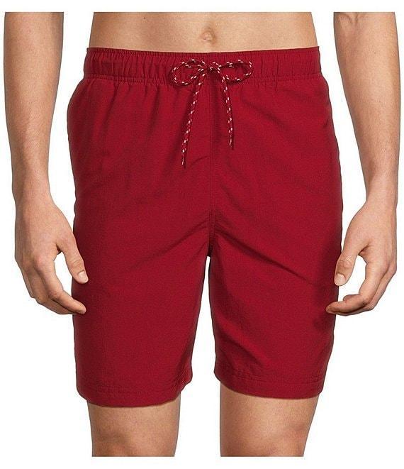 Roundtree & Yorke Aqua-Charter 7#double; Solid Swim Trunks Product Image