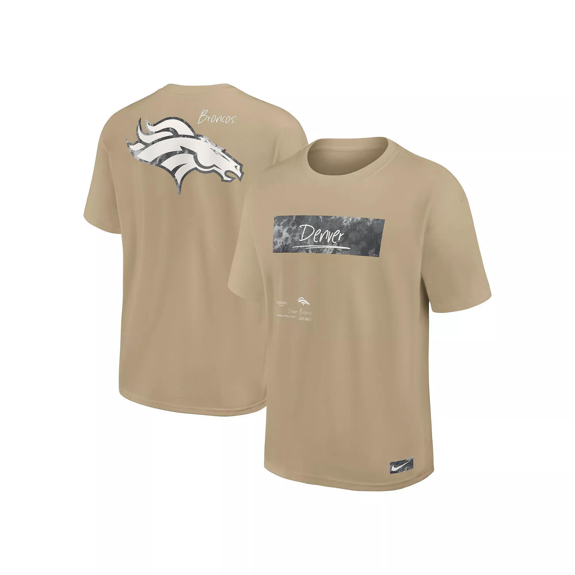 Men's Nike Tan Denver Broncos Statement Max90 T-Shirt, Size: Large, Team Product Image