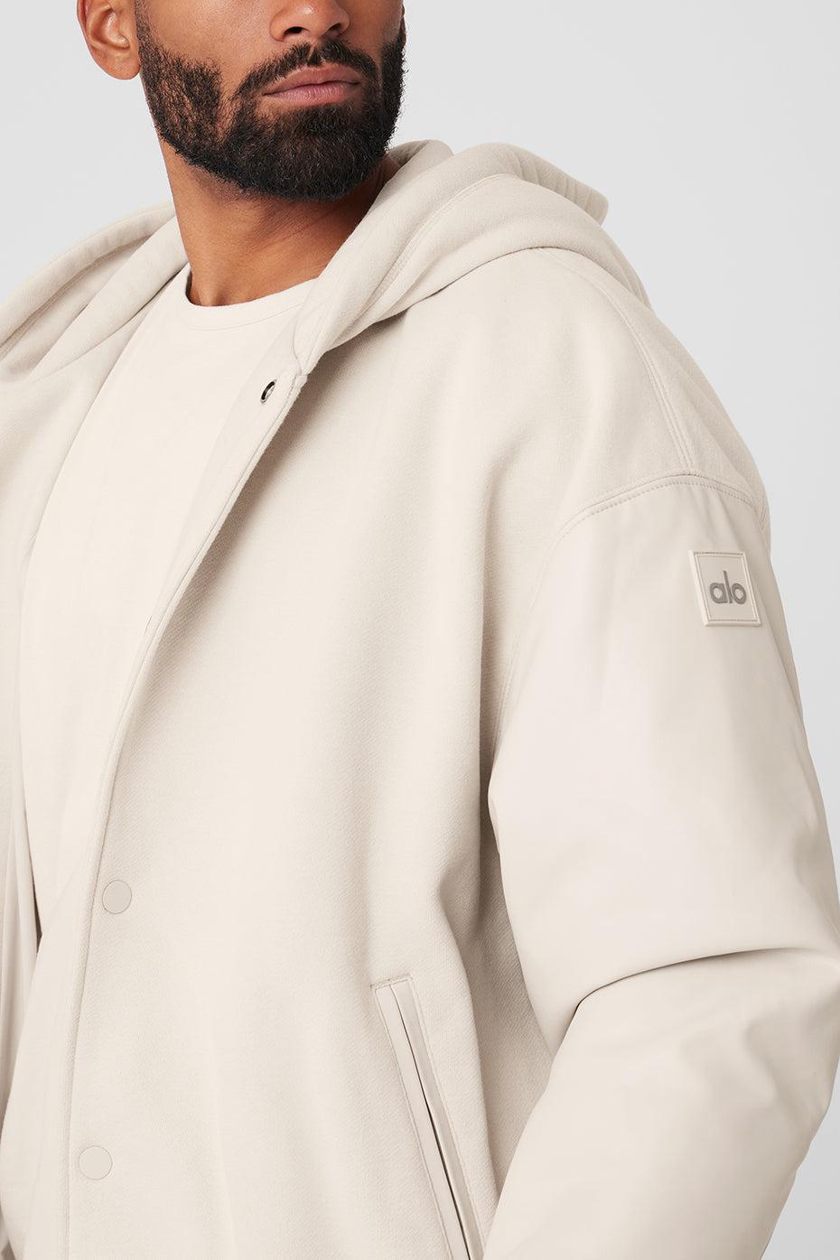 ALO | Select Hooded Bomber Jacket Beige Product Image