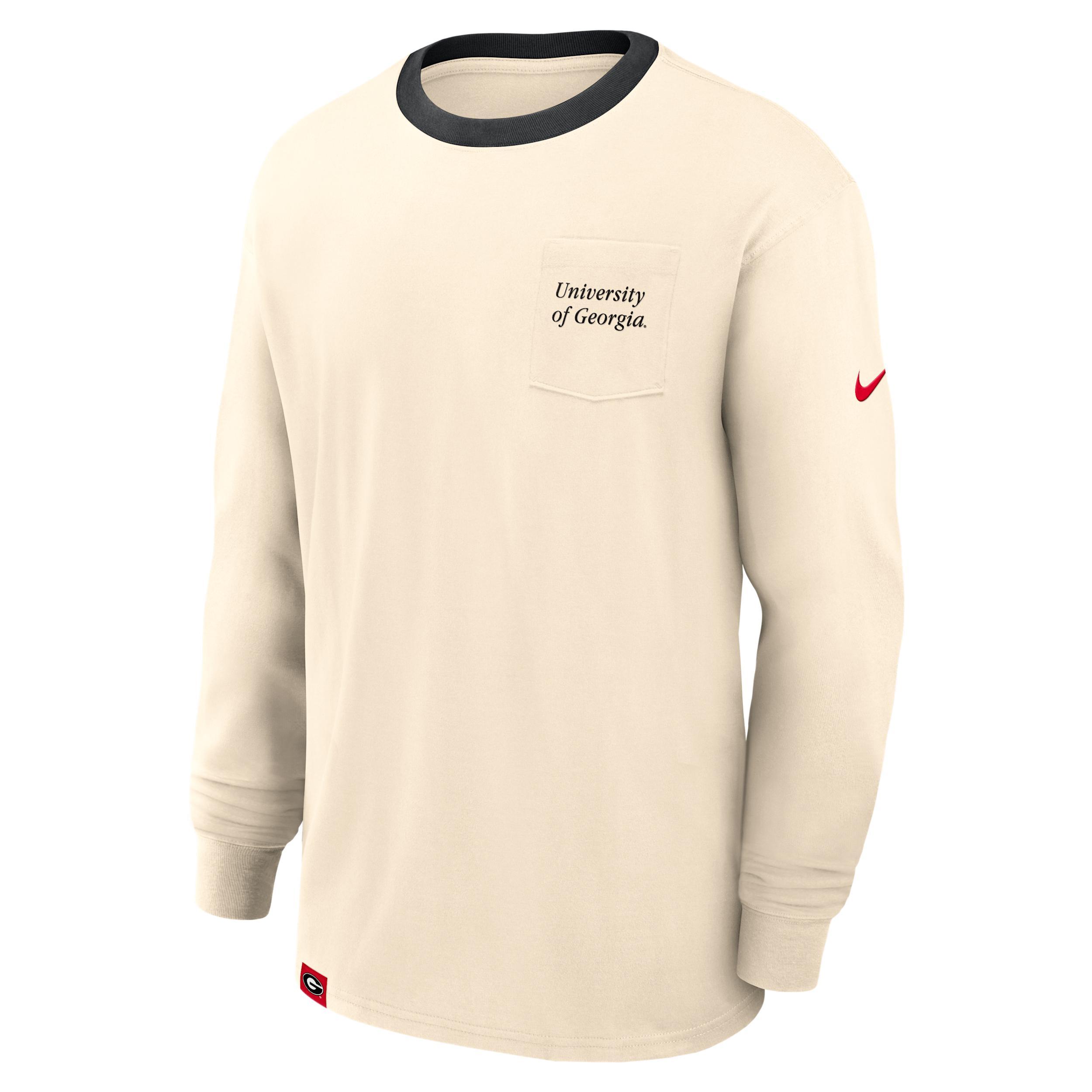 Iowa Athletic Prep Max90 Pocket Logo Nike Mens College Long-Sleeve T-Shirt | 01ND014MIA-UPP Product Image