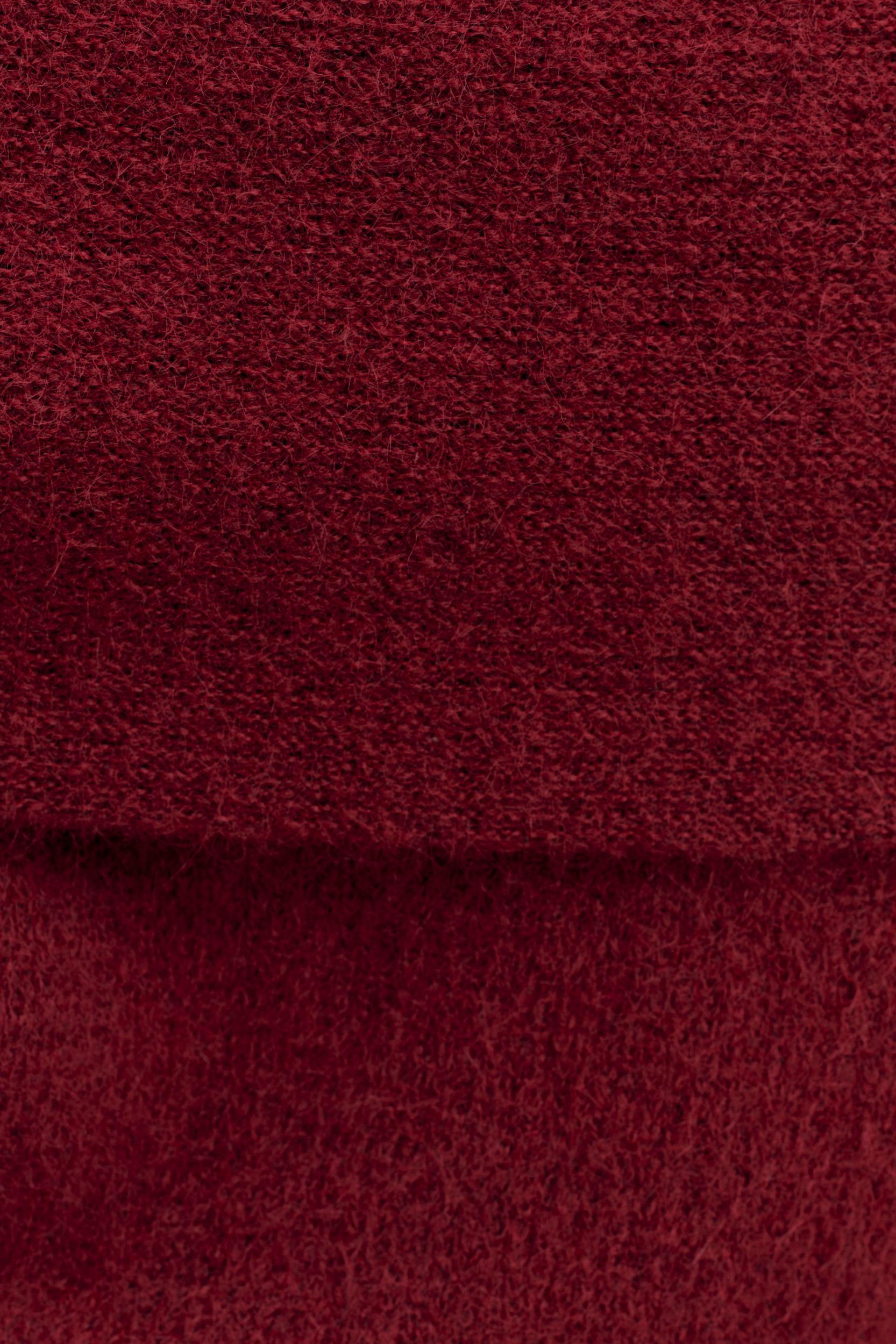 Charlotte Knit Maxi Skirt With Overlay - Merlot Product Image