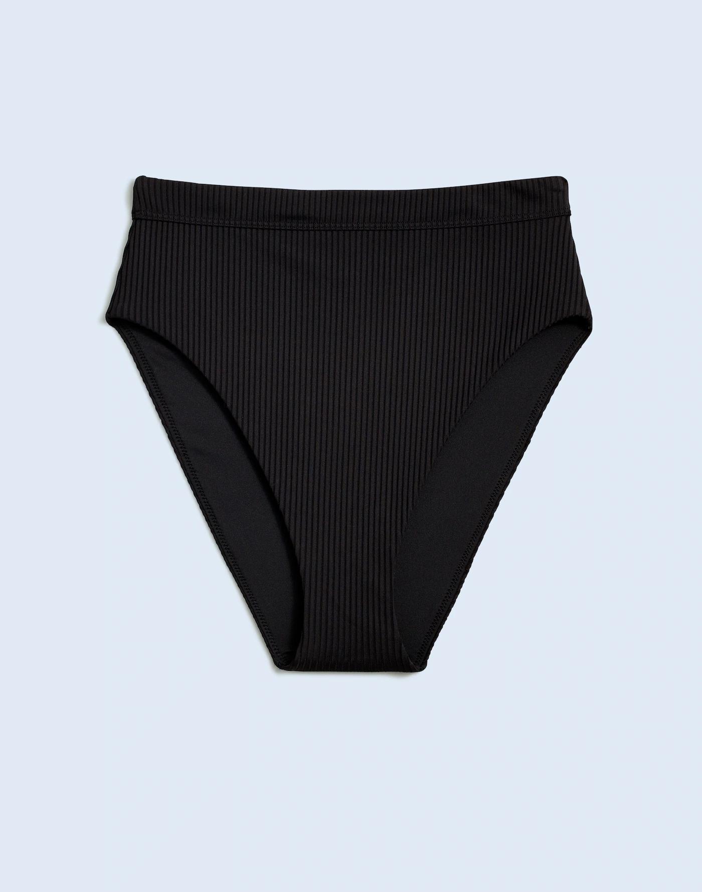 Plus Ribbed Square-Neck Bikini Top Product Image