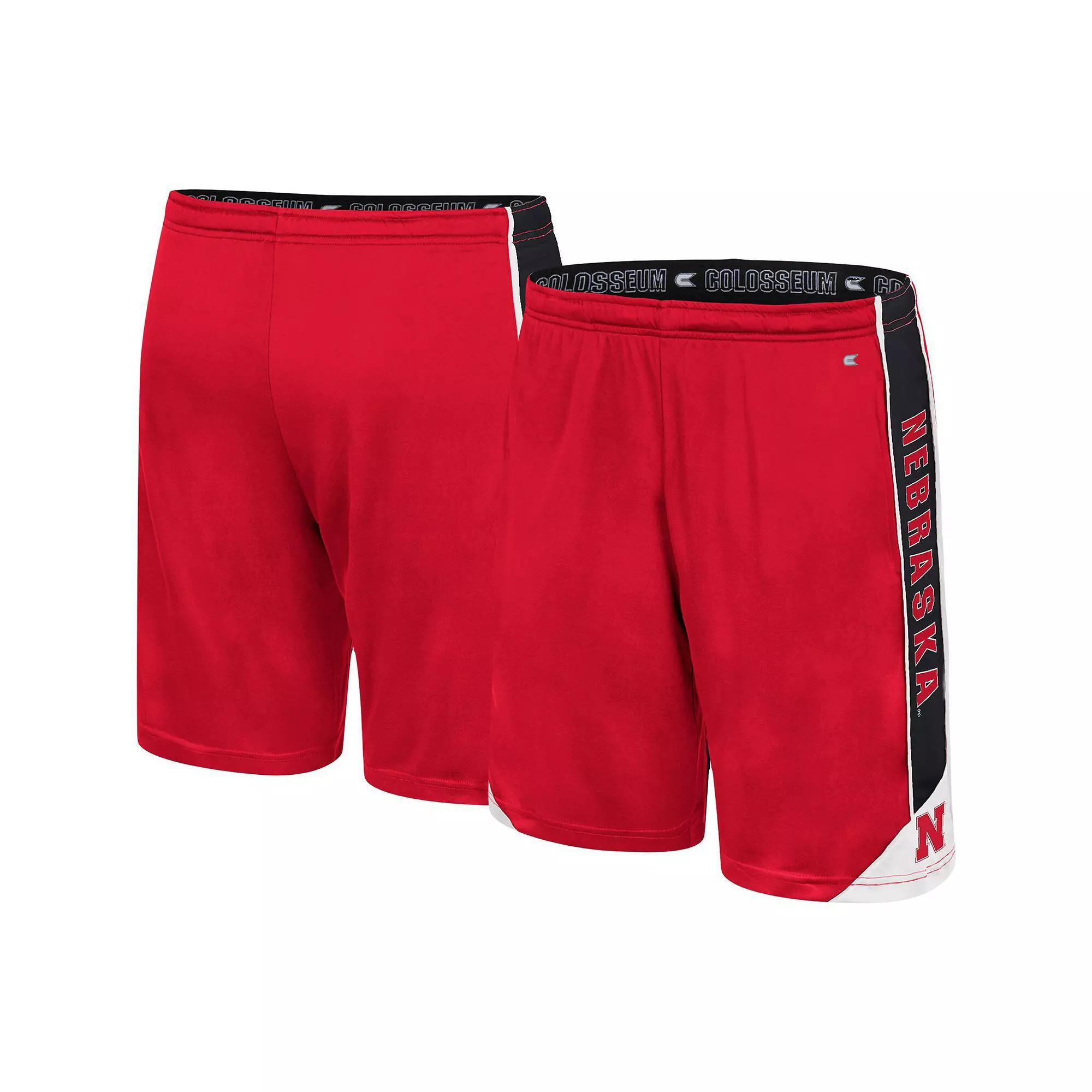 Men's Colosseum Scarlet Nebraska Huskers Haller Shorts,  Product Image