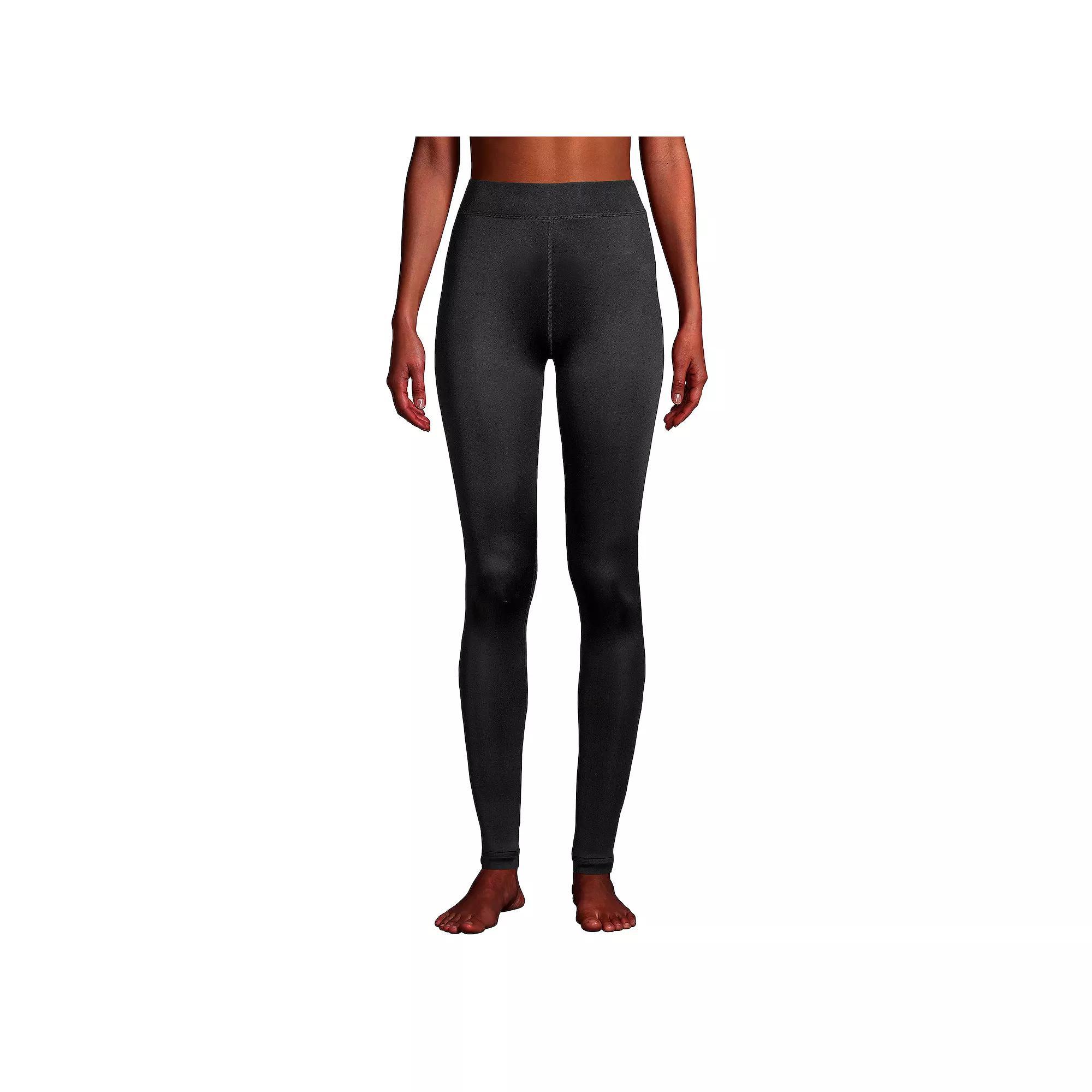 Women's Lands' End Silk Interlock Pants, Size: Small, Black Product Image