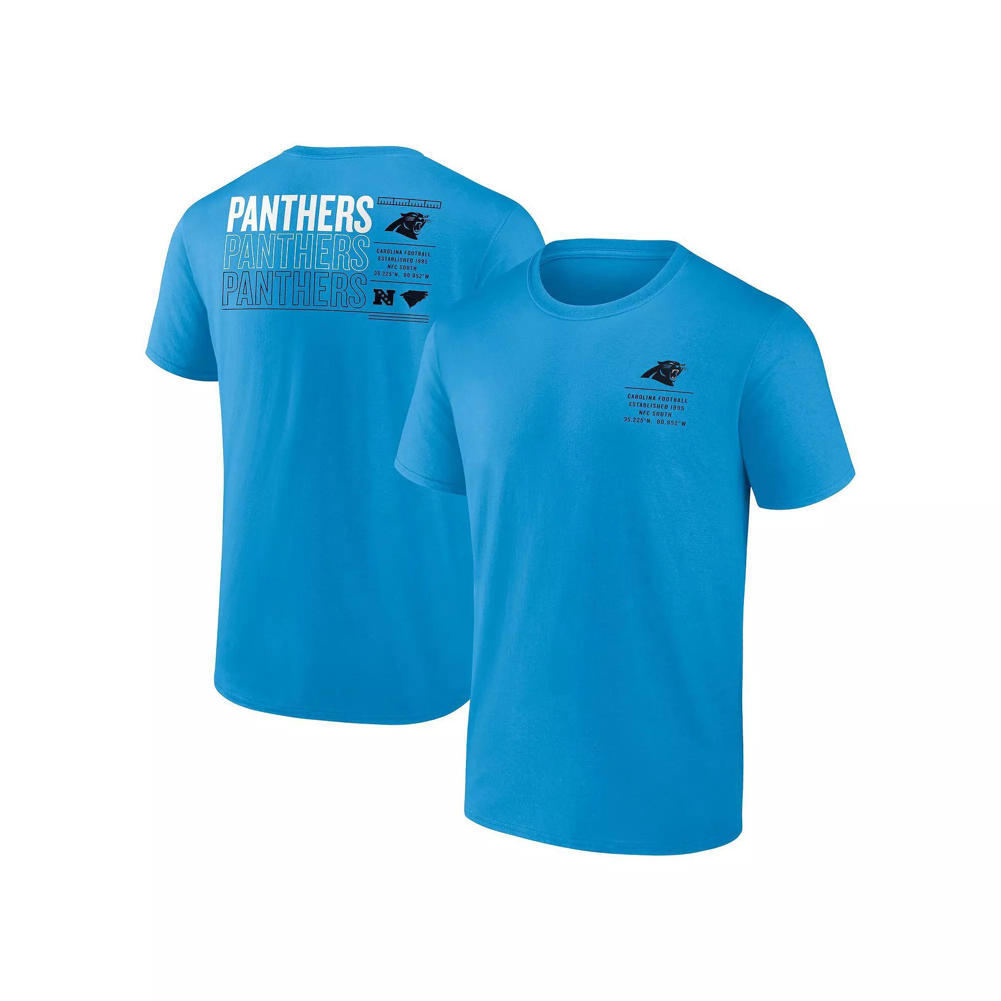Men's Fanatics Blue Carolina Panthers Repeat Stats T-Shirt,  Product Image