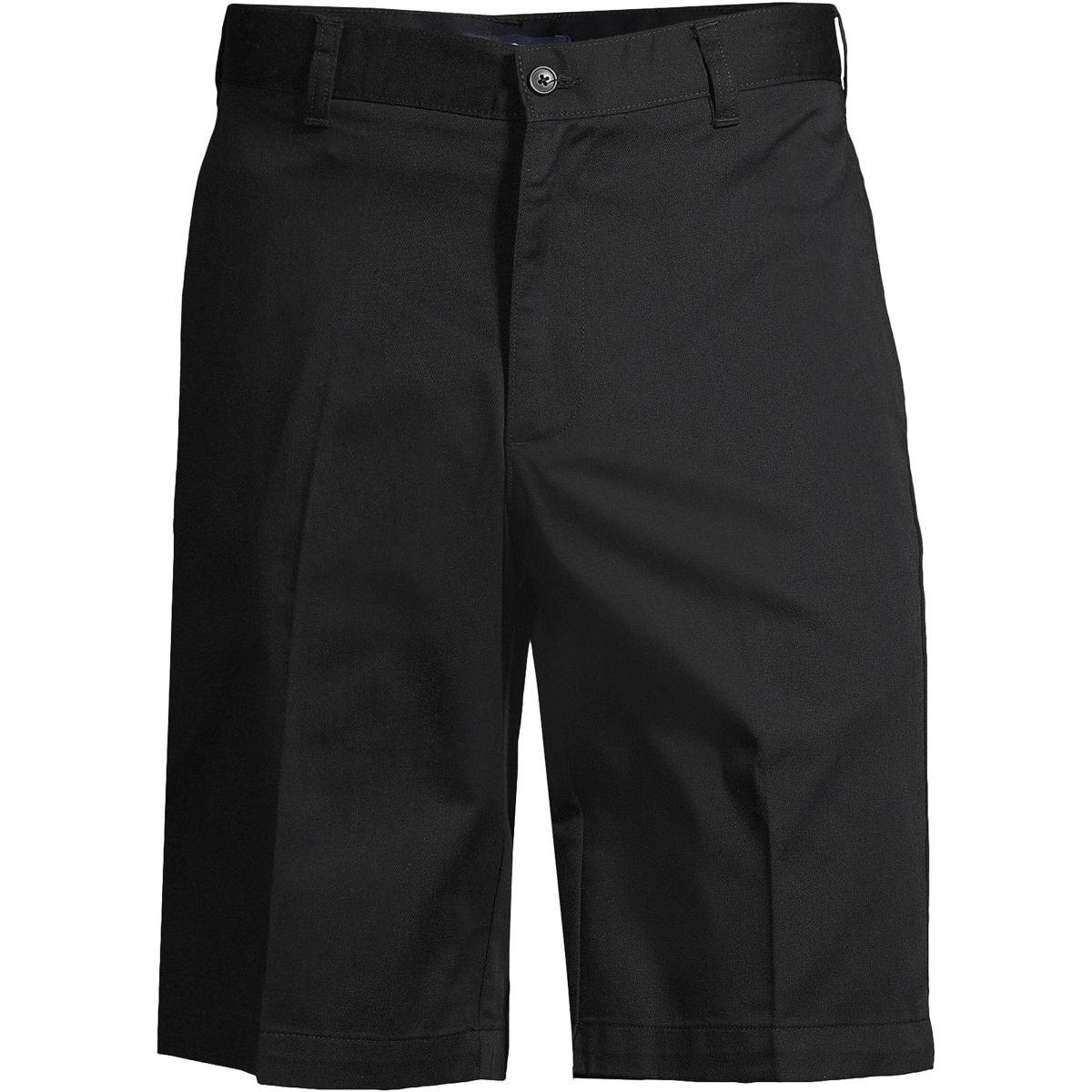 Men's Lands' End Plain Front Wrinkle-Resistant Chino Shorts, Size: 32, Arctic Gray Product Image