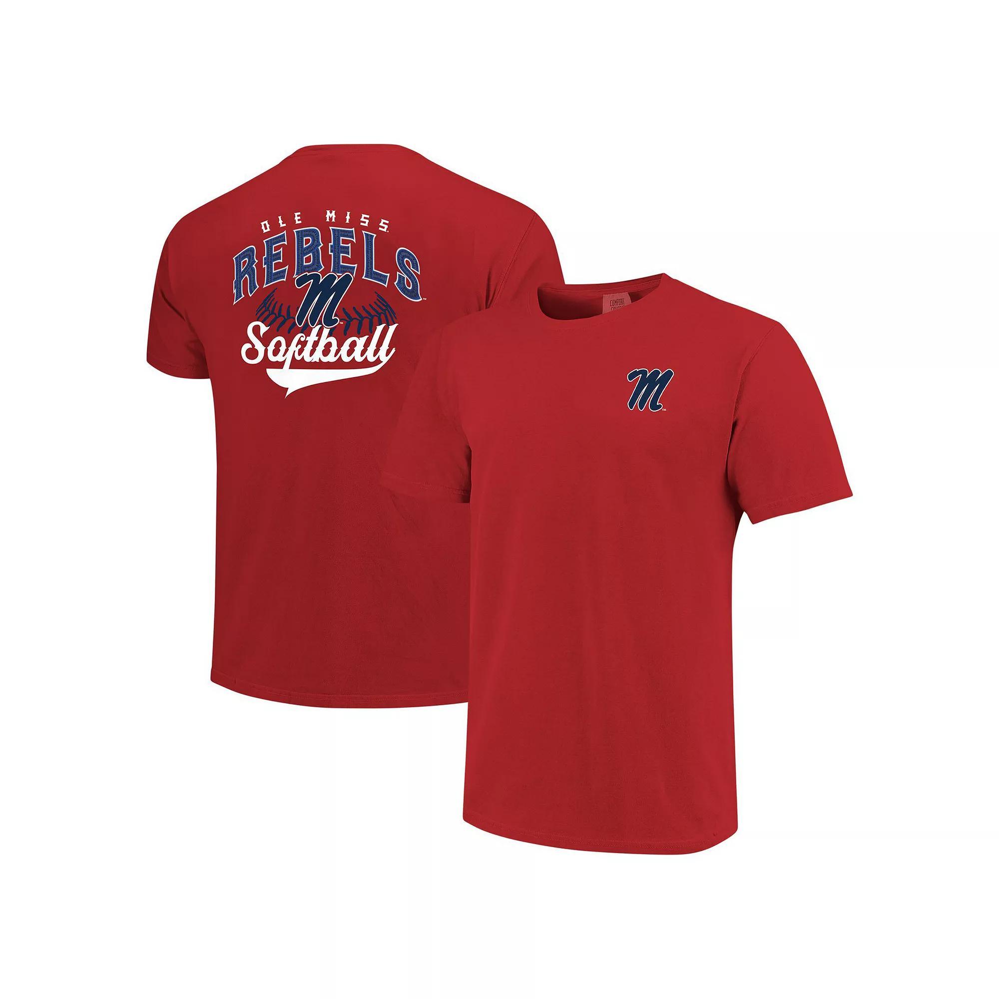 Men's Red Ole Miss Rebels Softball Walk Off T-Shirt, Size: Medium Product Image