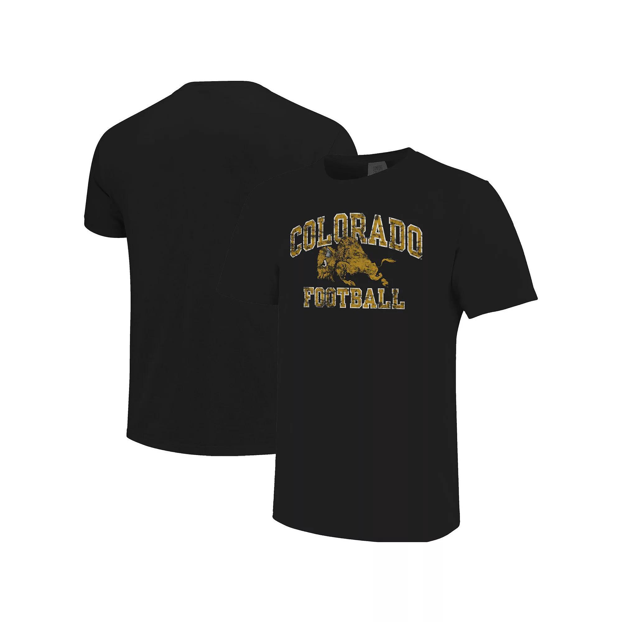 Men's Black Colorado Buffaloes Football Arch Over Mascot Comfort Colors T-Shirt,  Product Image