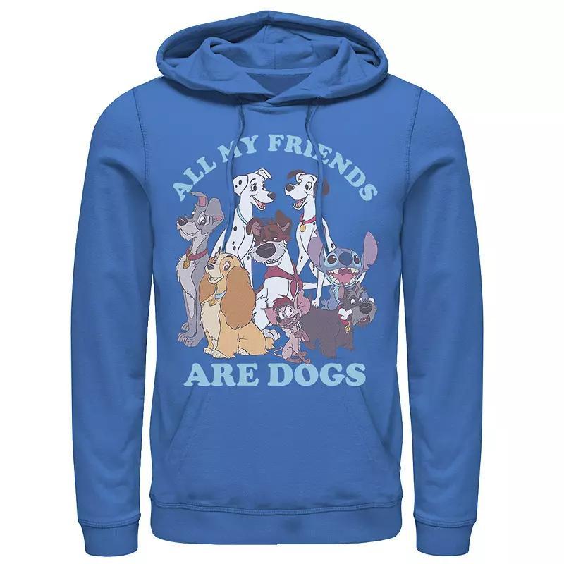 Disney's All My Friends Are Dogs Men's Hoodie, Size: Medium, Royal Product Image