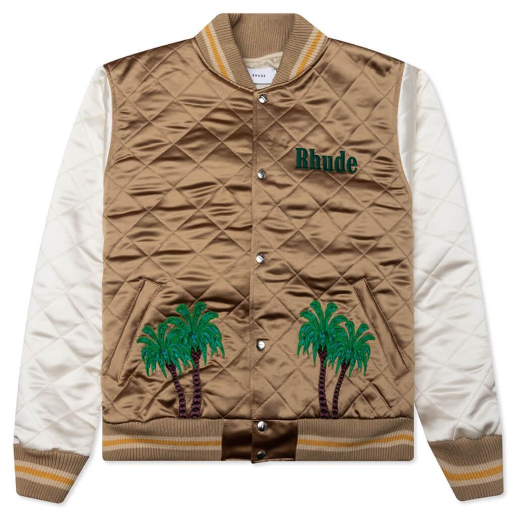 St. Barts Bomber Jacket - White/Tan Male Product Image