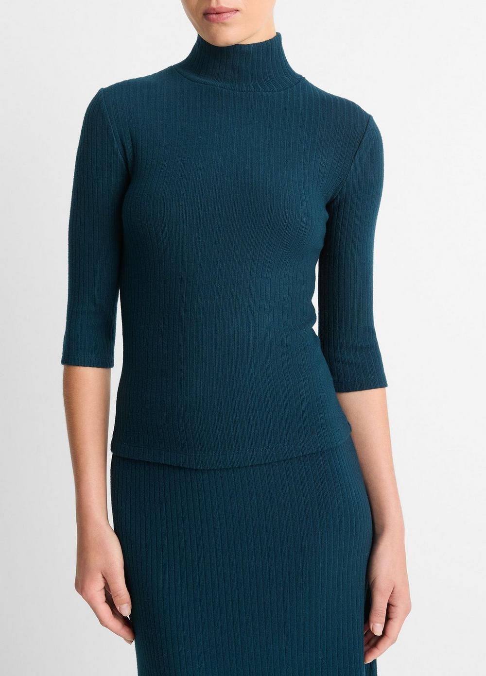 Ribbed Turtleneck Top Product Image