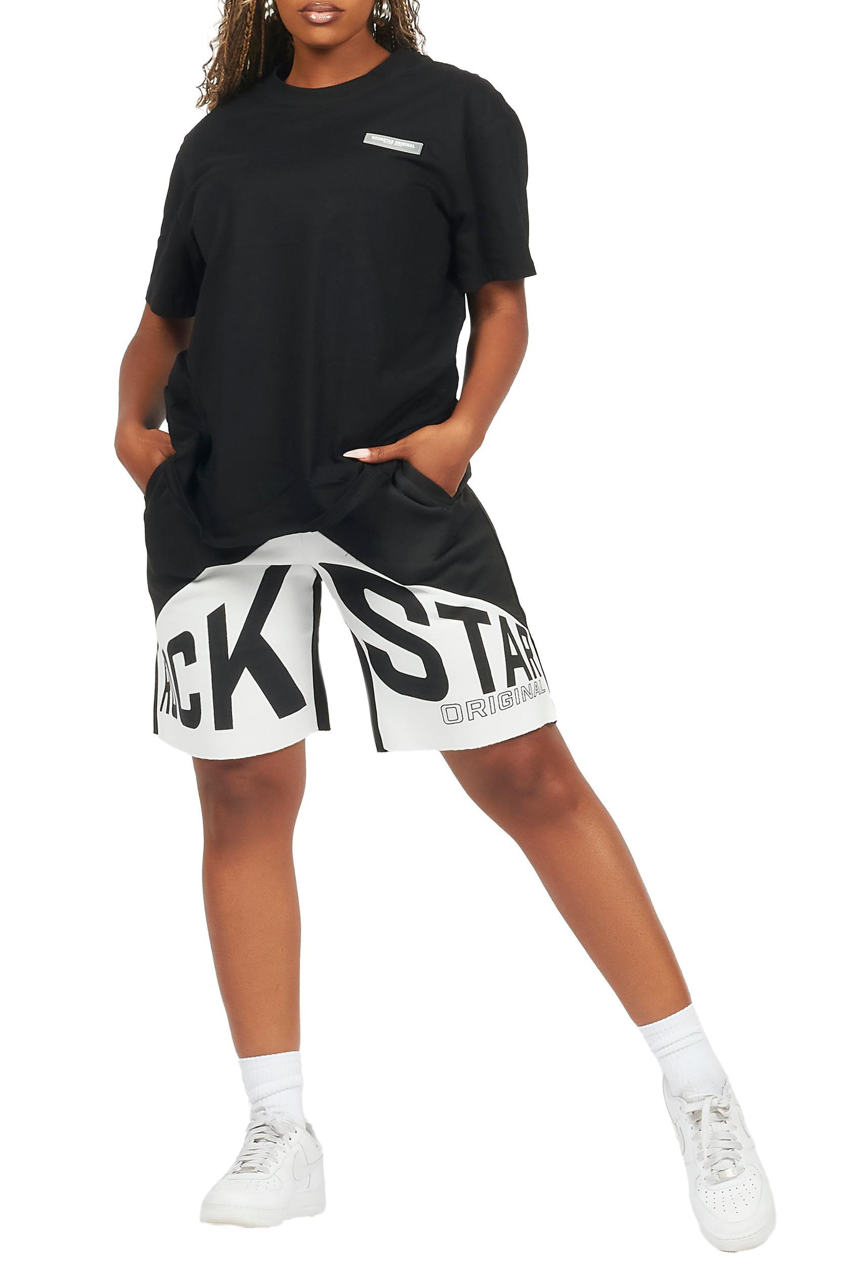 Diona Black T-Shirt Short Set Female Product Image