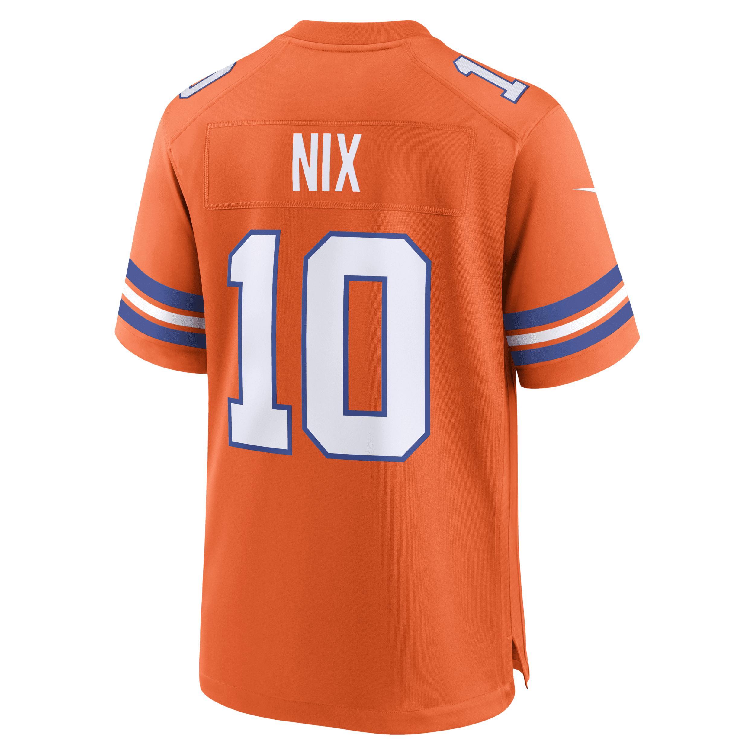 Bo Nix Denver Broncos Nike Mens NFL Game Jersey | 67NM0B8M8WF-MZ0 Product Image