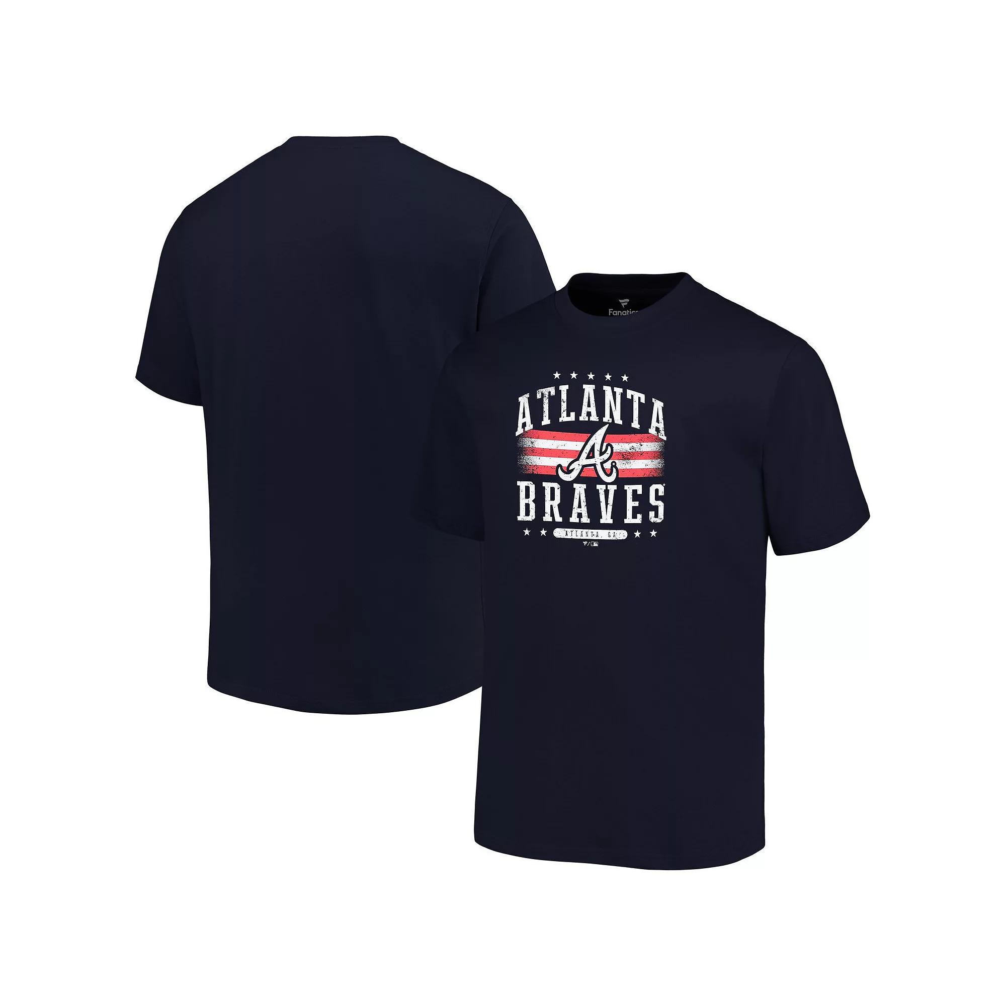 Men's Profile Navy Atlanta Braves Big & Tall Americana T-Shirt,  Product Image