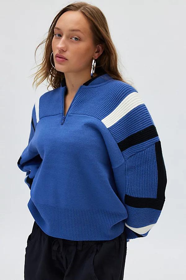 BDG Theo Quarter Zip Pullover Sweater Womens at Urban Outfitters Product Image