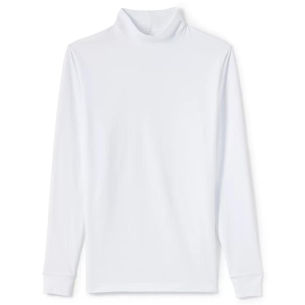 Men's Lands' End Super-T Mock Turtleneck,  Product Image