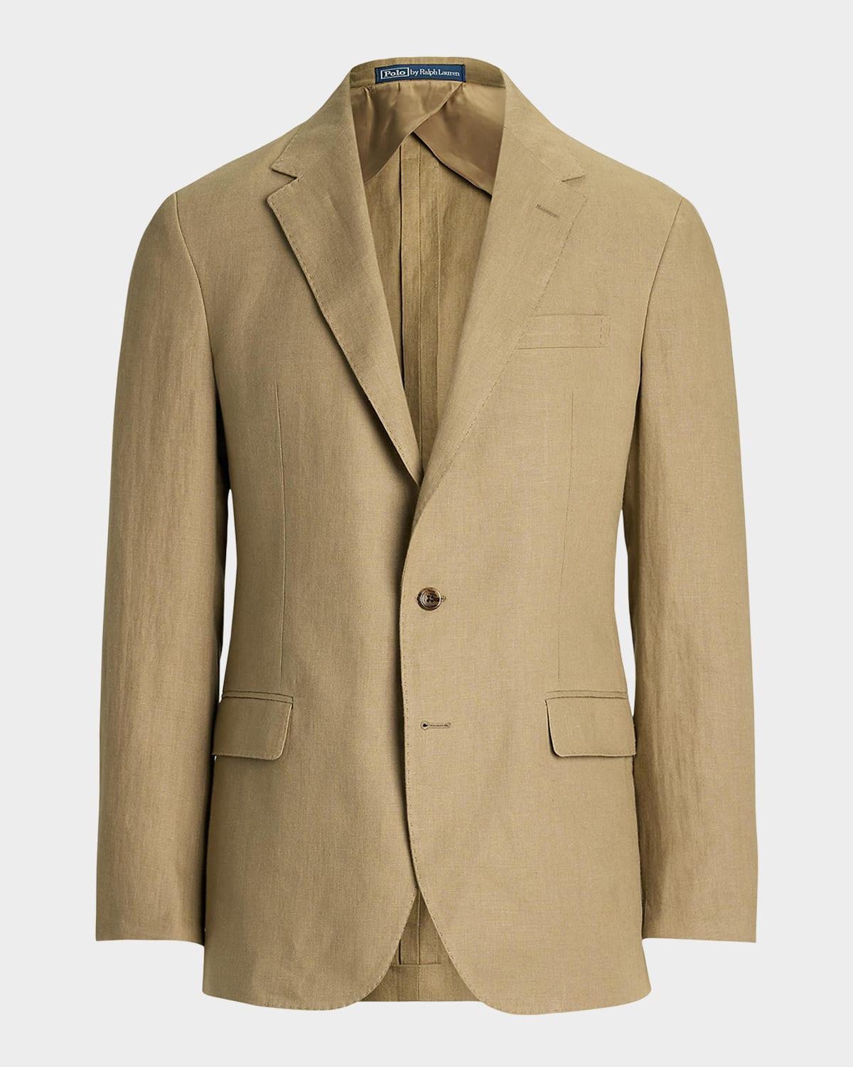 Mens Tailored Linen Suit Jacket Product Image