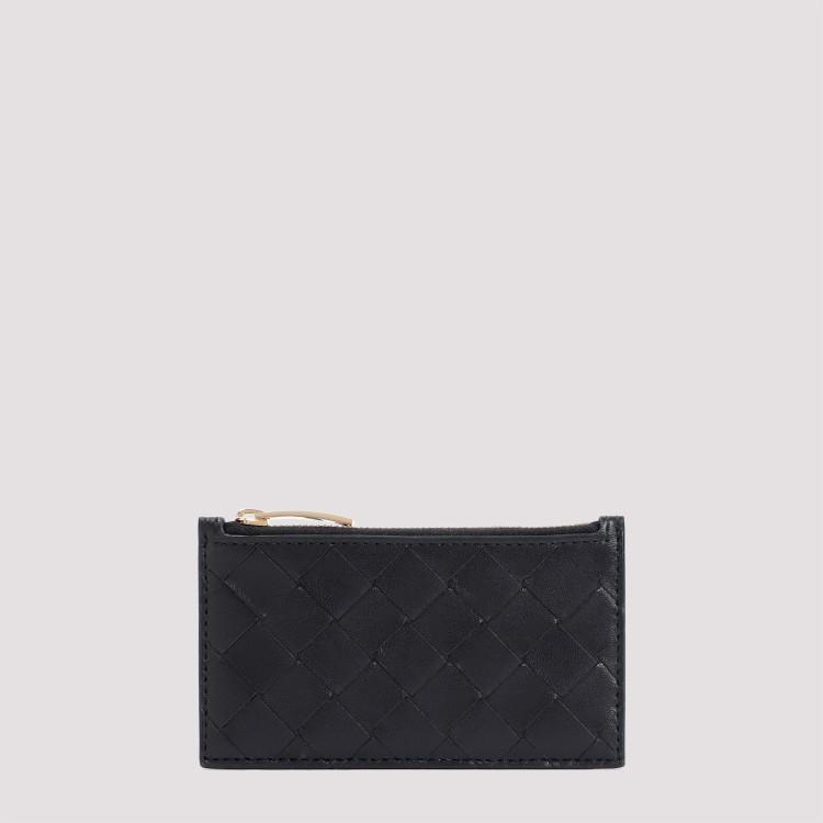 Zipped Card Case In Black Product Image