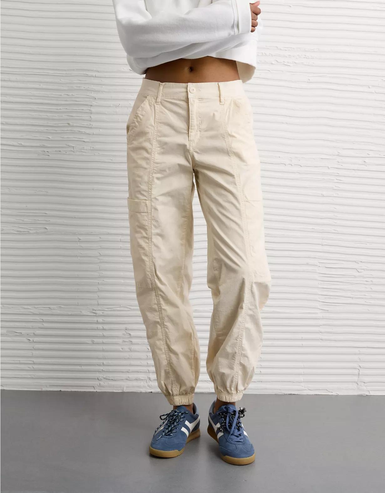 AE Snappy Stretch High-Waisted Baggy Cargo Jogger Product Image