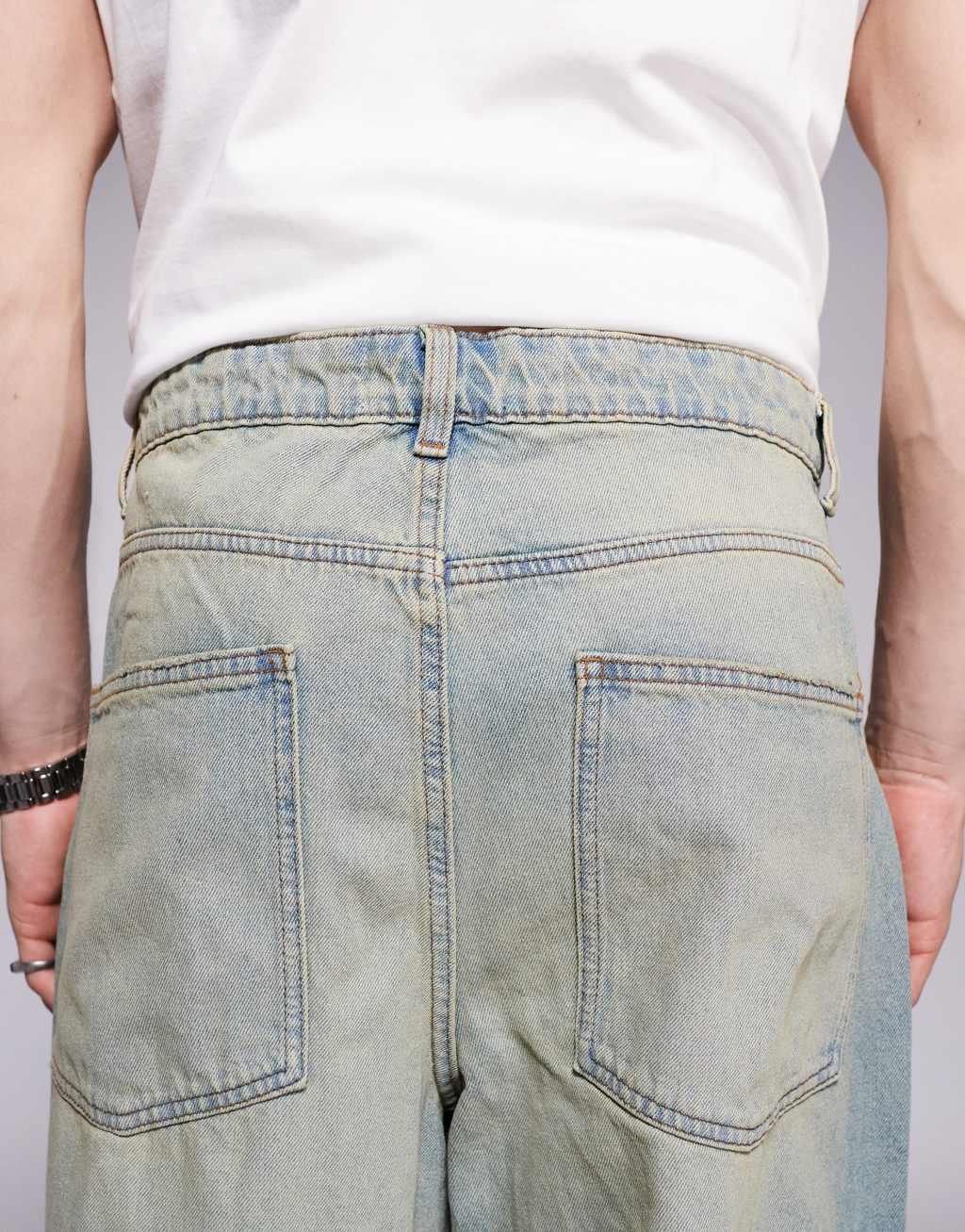 ASOS DESIGN super baggy jeans with tint Product Image