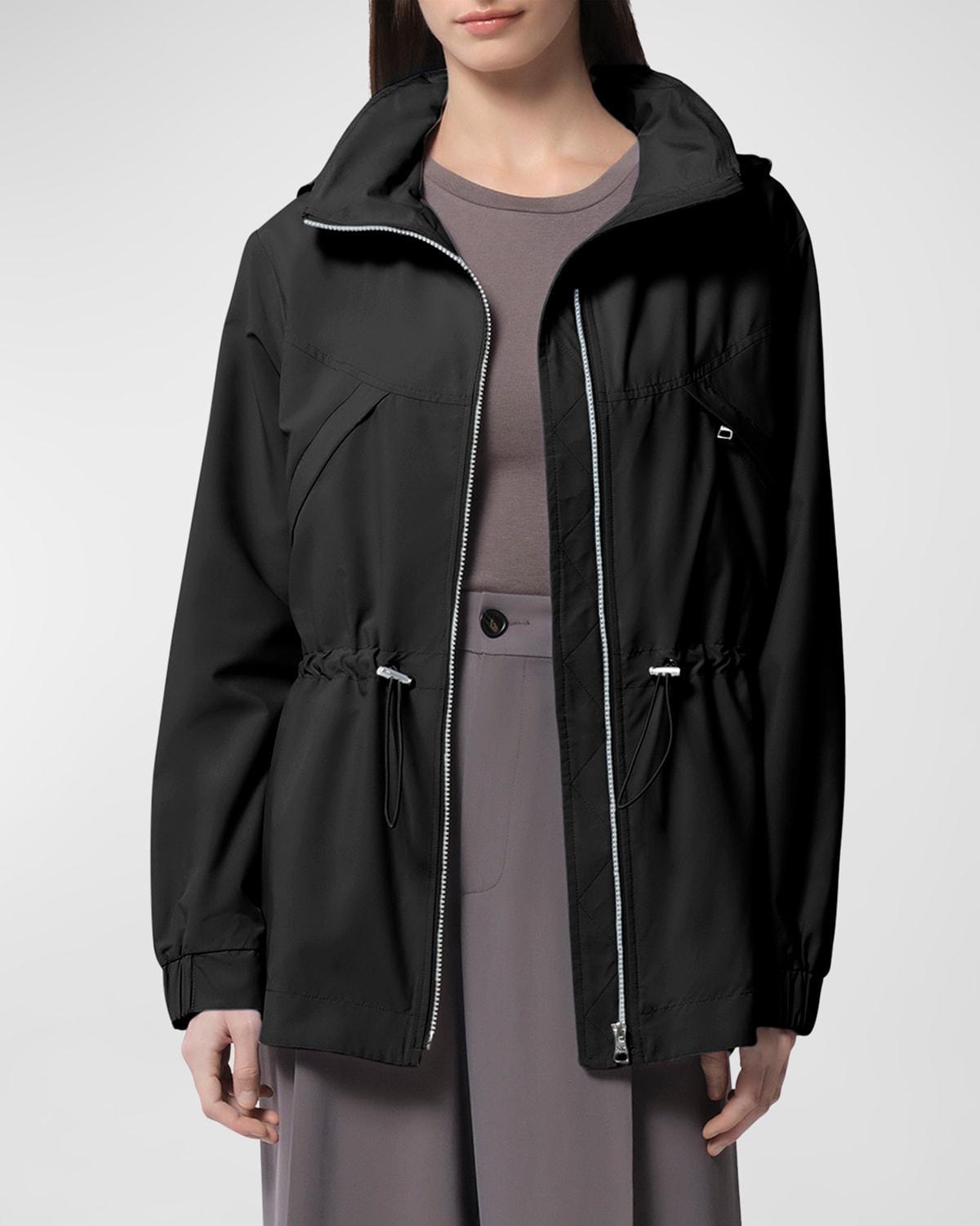 Womens Raven Hooded Water-Repellent Jacket Product Image