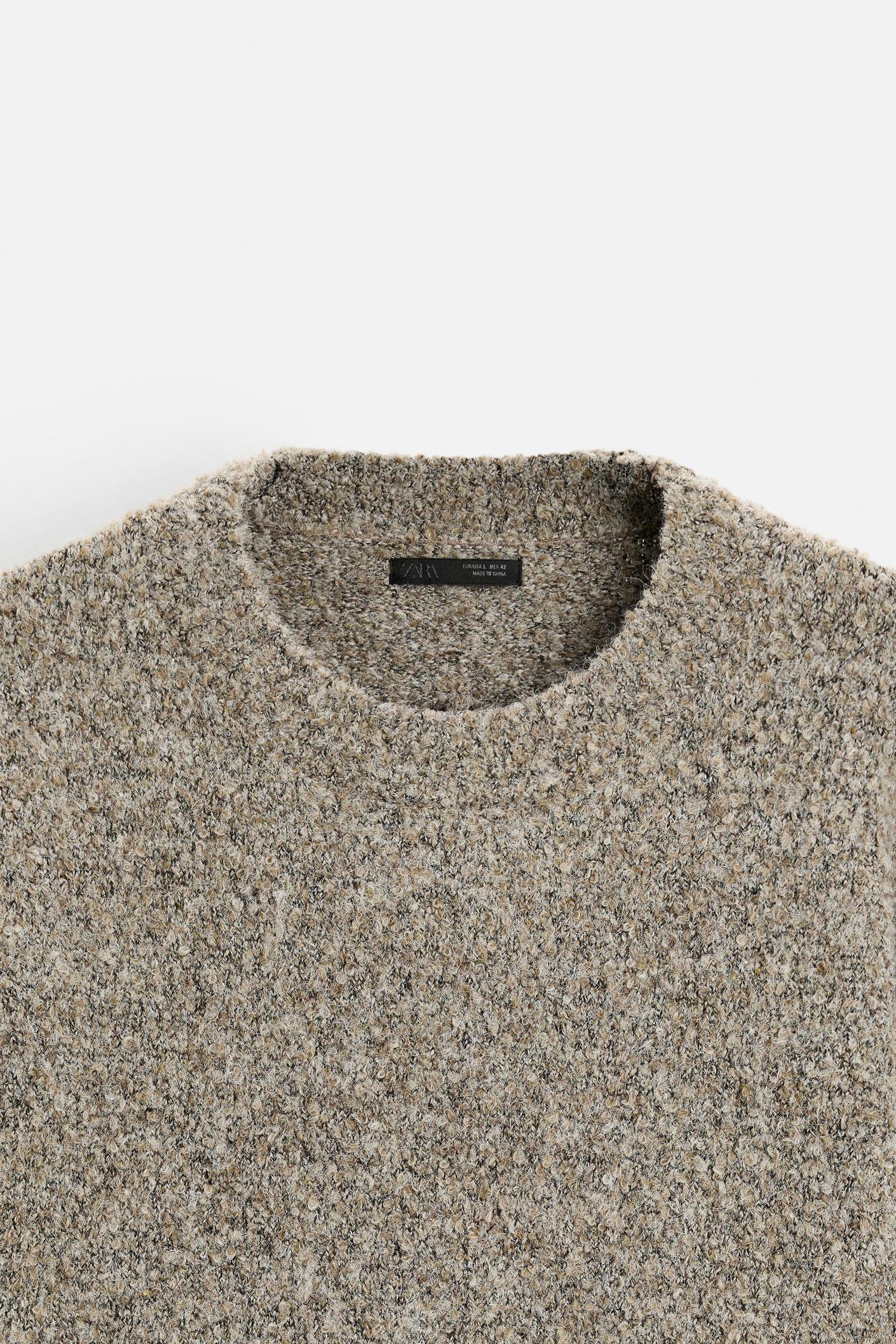 TEXTURED BOUCLÉ SWEATER Product Image
