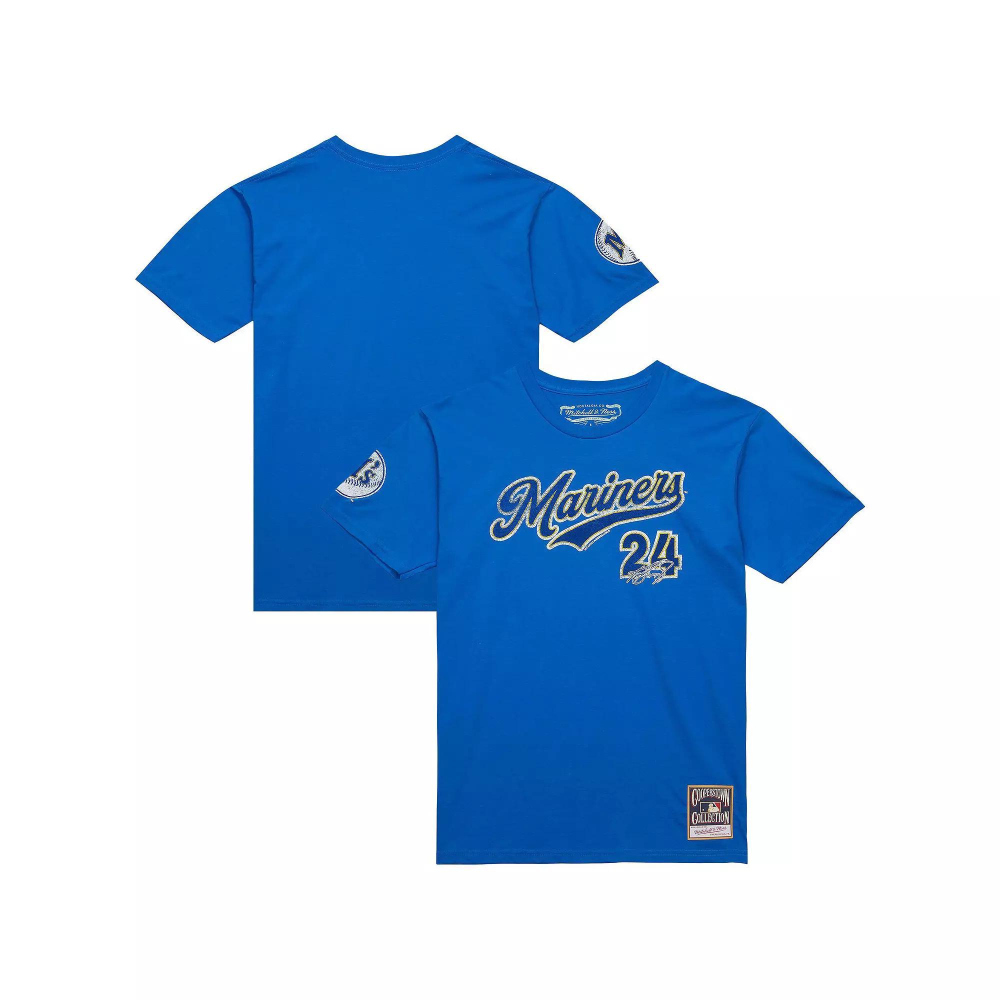 Men's Mitchell & Ness Ken Griffey Jr. Royal Seattle Mariners Cooperstown Collection Player T-Shirt,  Product Image