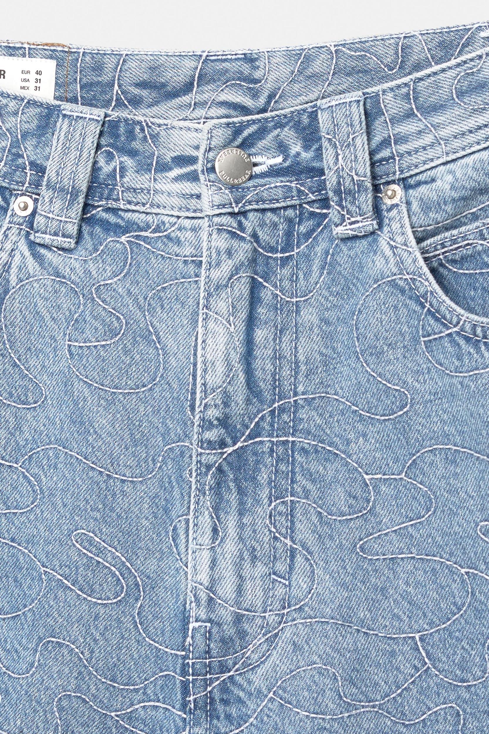 Denim skater Bermuda shorts Product Image