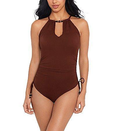 Magicsuit Marley Sachi Halter Keyhole One Piece Swimsuit Product Image