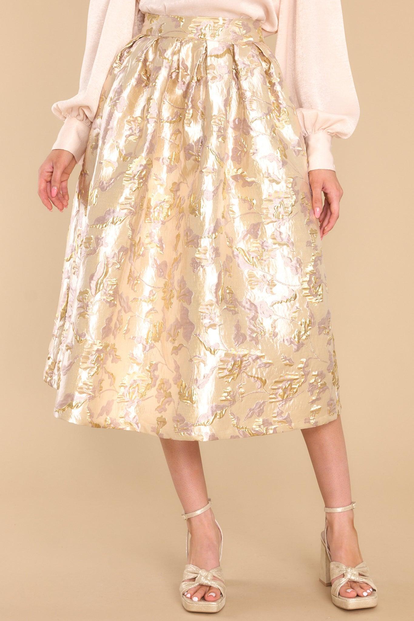 Aura Forever Grateful Gold Skirt Product Image