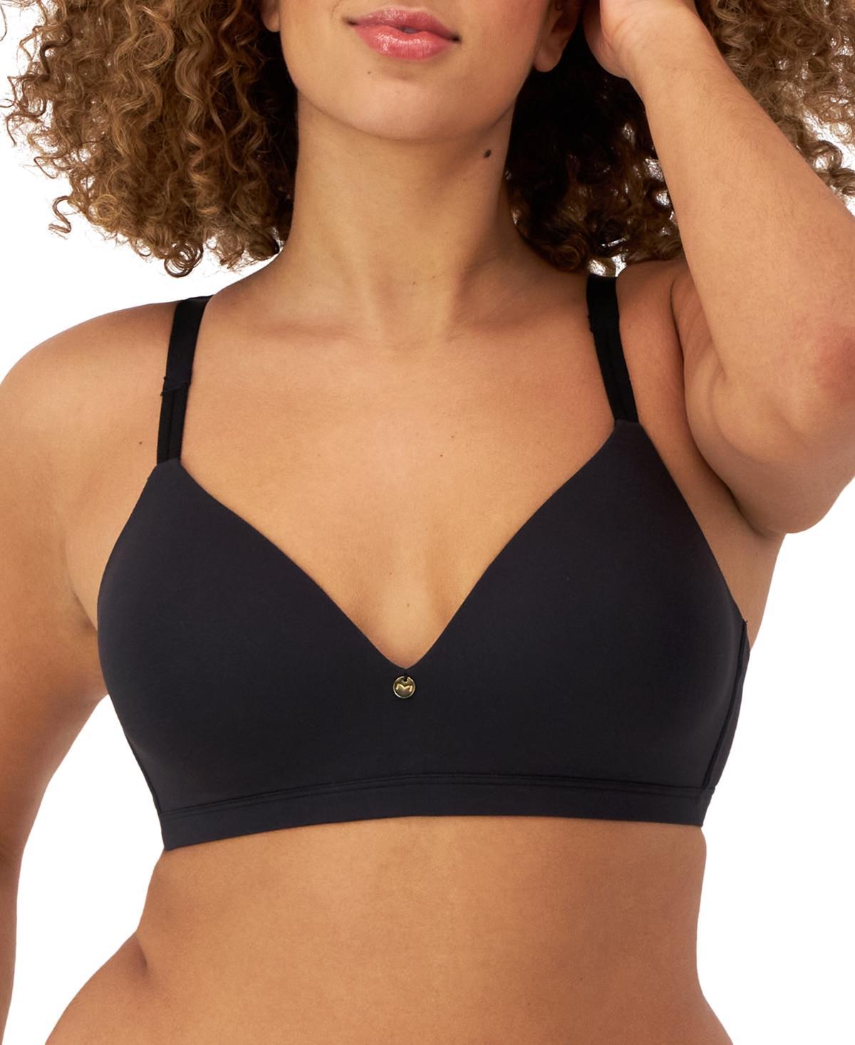 Maidenform Everyday Luxe Wireless T-Shirt Bra with Convertible Straps DM2402, Women's, Size: 40 D, Black Product Image