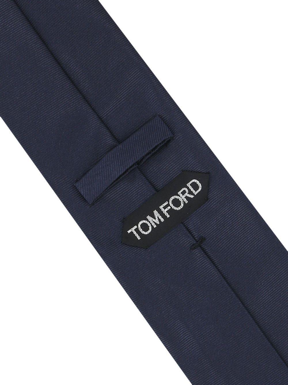 TOM FORD Silk Tie In Blau Product Image