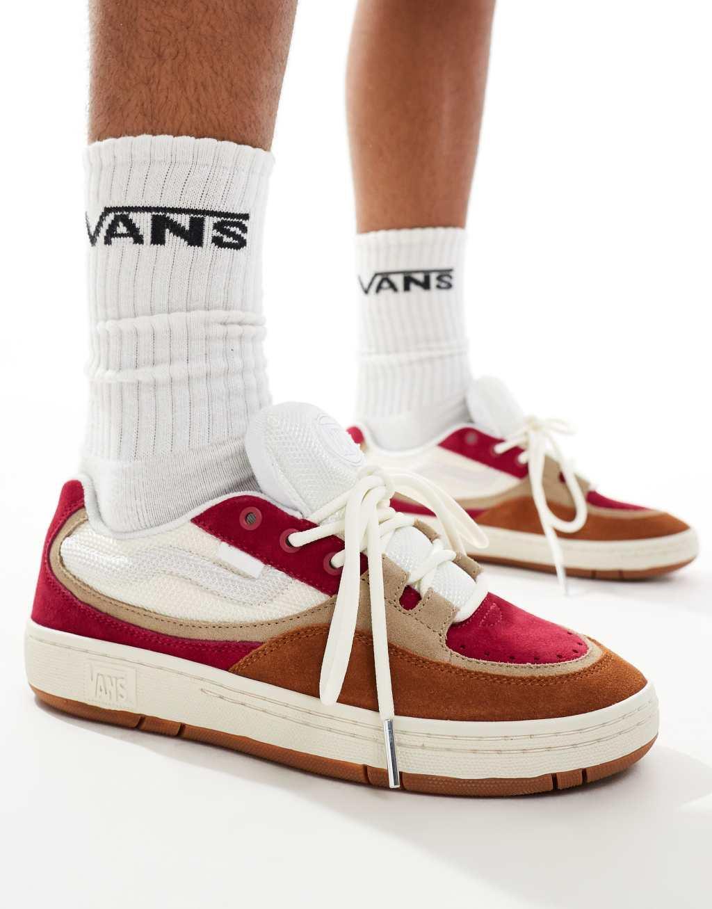 Vans Speed sneakers with pink detail in white Product Image