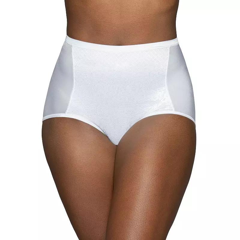 Women's Vanity Fair Lingerie® Smoothing Comfort Lace Brief Panty 13262, Size: 8, Star White Product Image