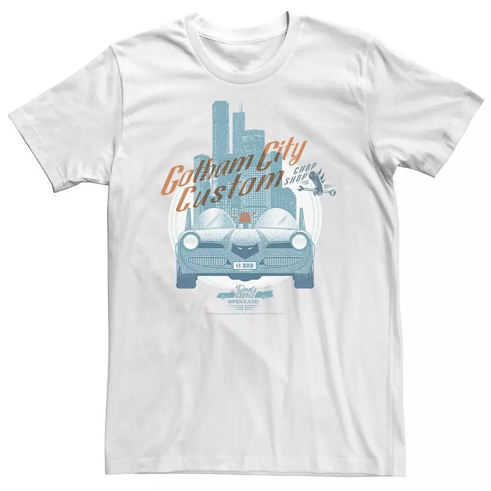 Big & Tall DC Comics Gotham City Customs Shop Poster Tee, Men's,  Product Image