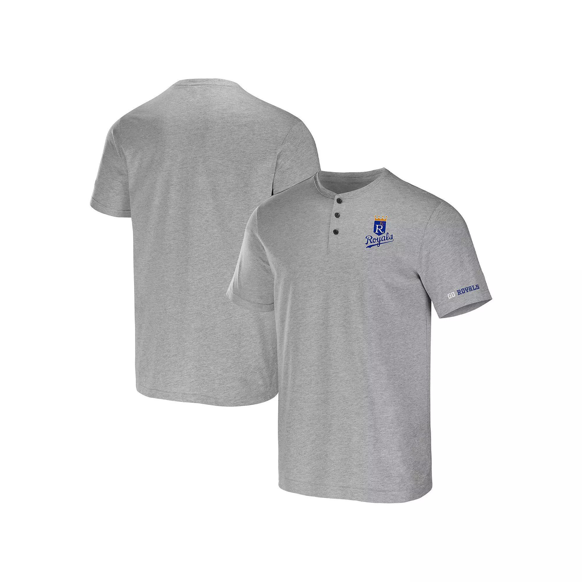 Men's Darius Rucker Collection by Fanatics Heather Gray Chicago Cubs Henley T-Shirt,  Product Image