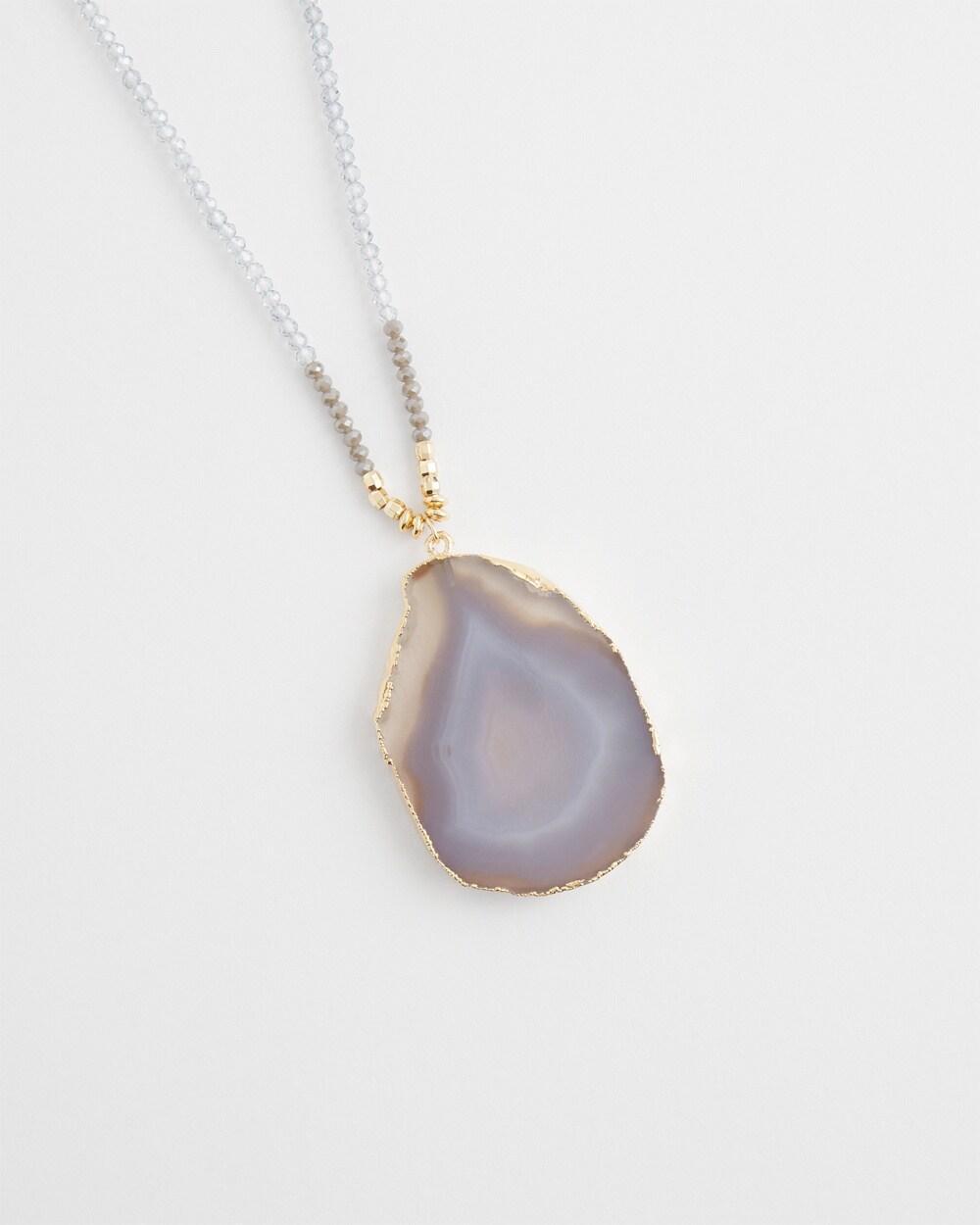 Adjustable Agate Stone Necklace Product Image