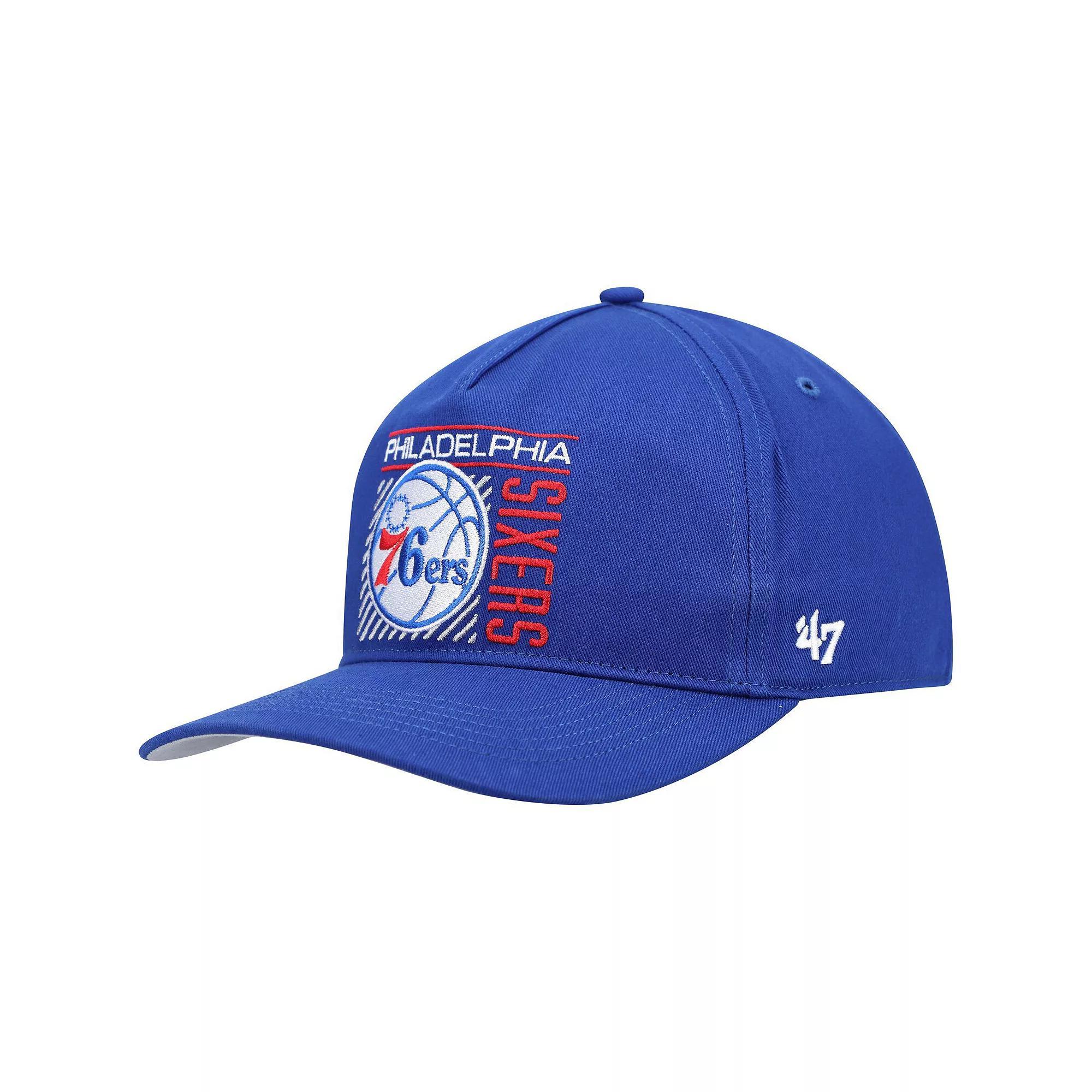 Men's '47 Royal Philadelphia 76ers Reflex Hitch Snapback Hat, 76r Blue Product Image