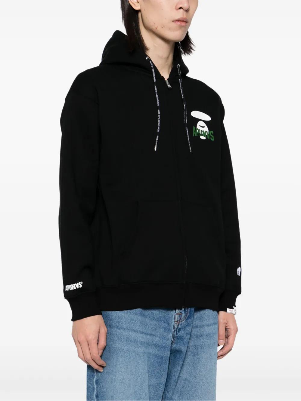 logo-print hooded jacket Product Image