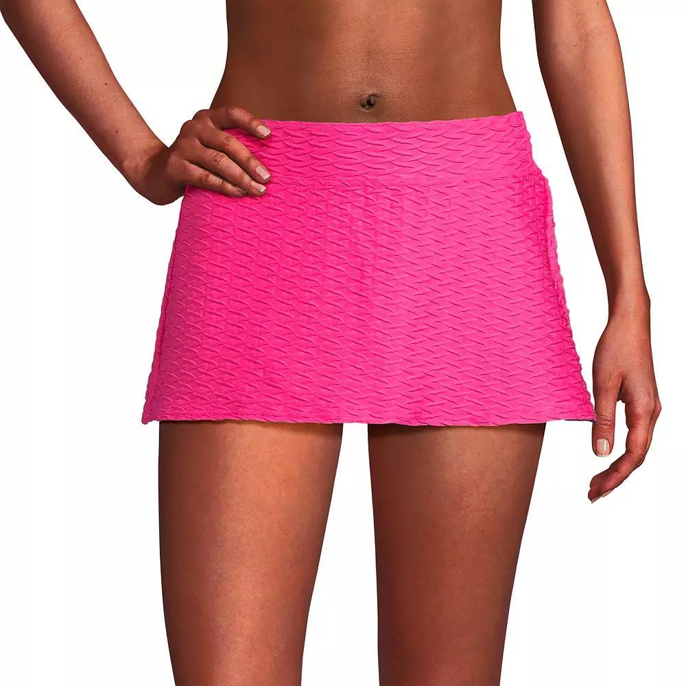 Women's Lands' End Textured Chlorine Resistant Mini Swim Skirt,  Product Image