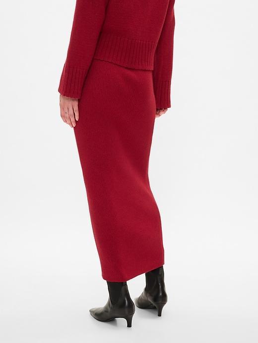 CashSoft Rib Maxi Sweater Skirt Product Image